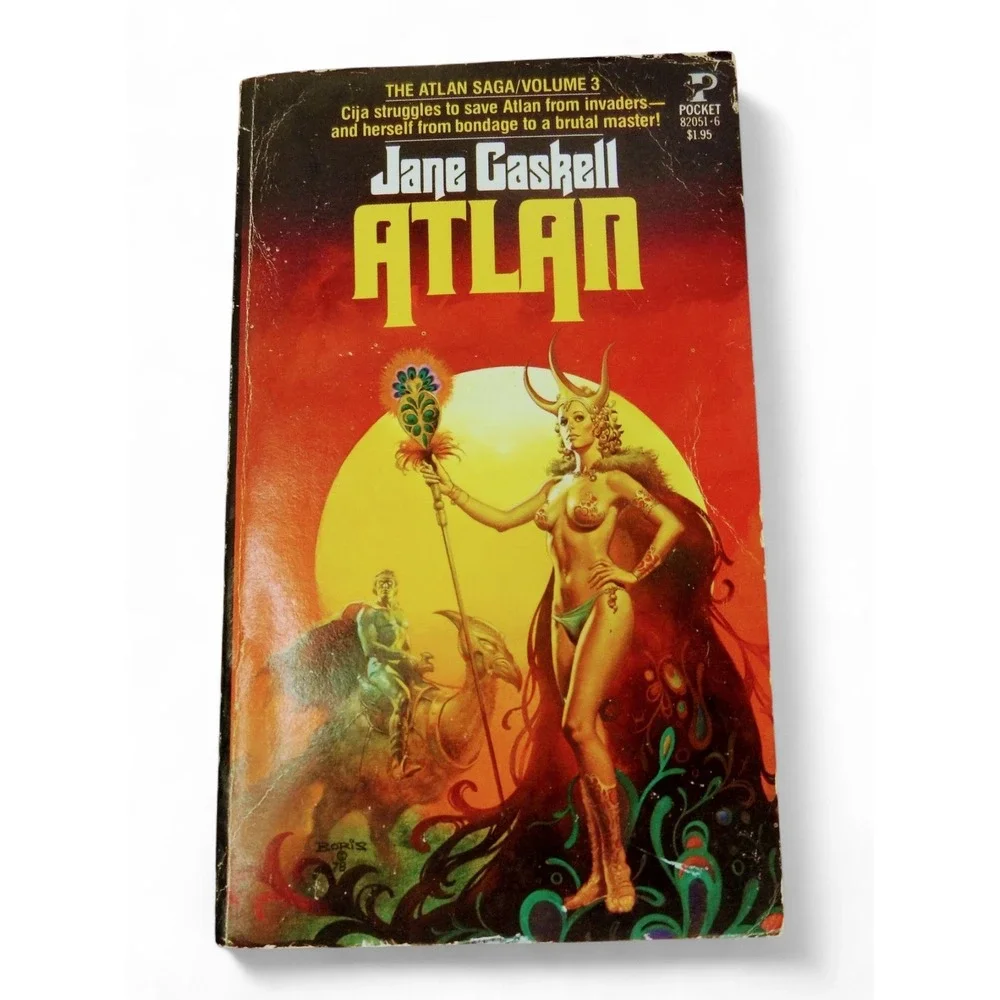 Atlan 1979 PB Jane Gaskell 1st Pocket Vtg Fantasy Atlantis Sword & Sorcery